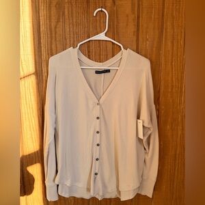 Abercrombie & Fitch Cream Knit Sweater